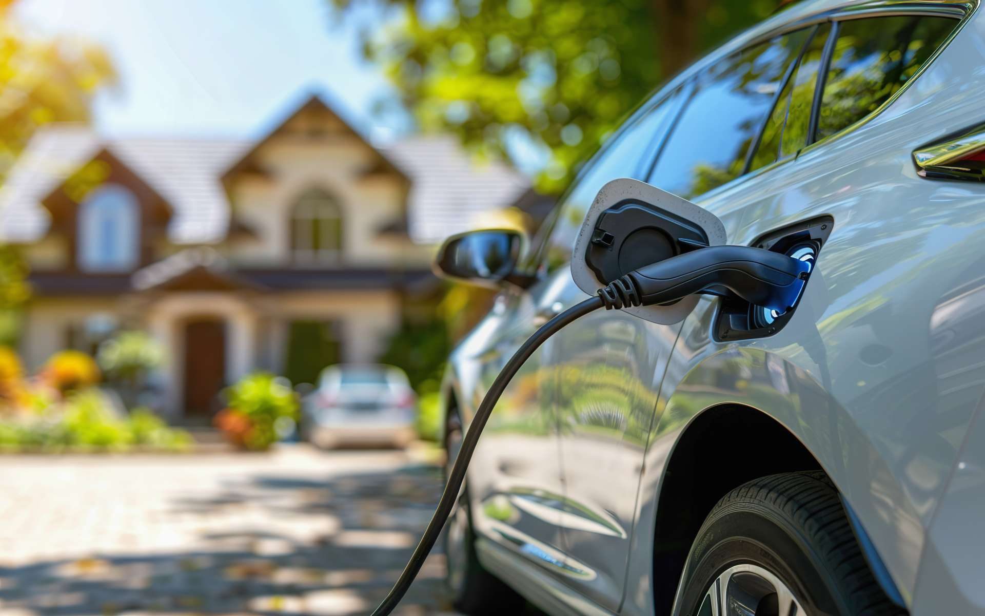 Level 2 EV charger installed at a Newmarket home